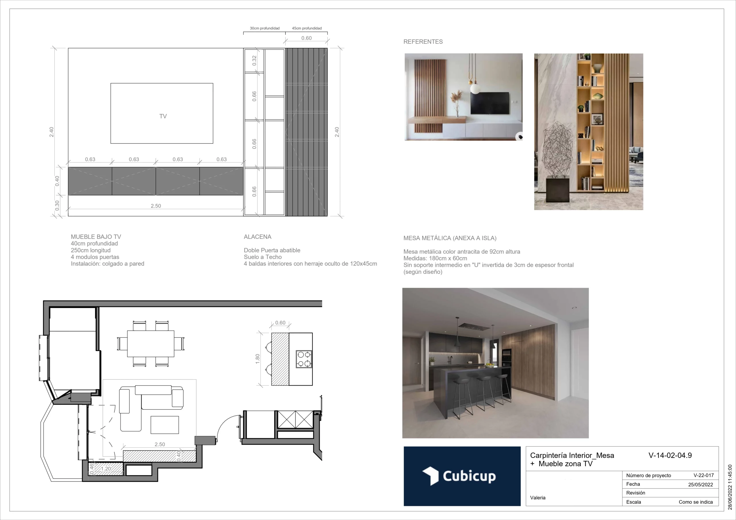plano carpinteria Teatinos Málaga