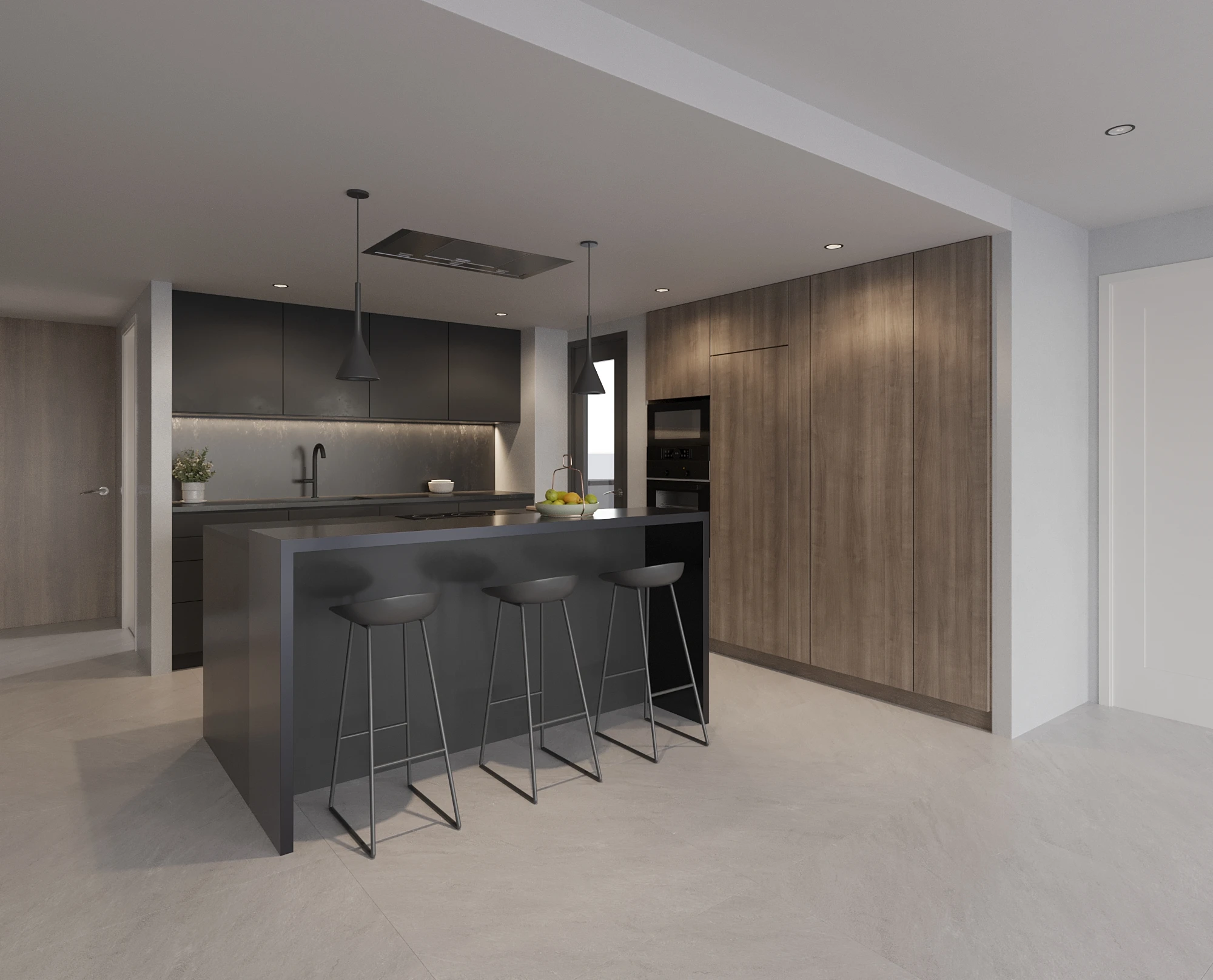 render cocina 2 Teatinos Málaga