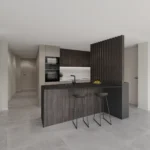 render cocina proyecto Soho Malaga