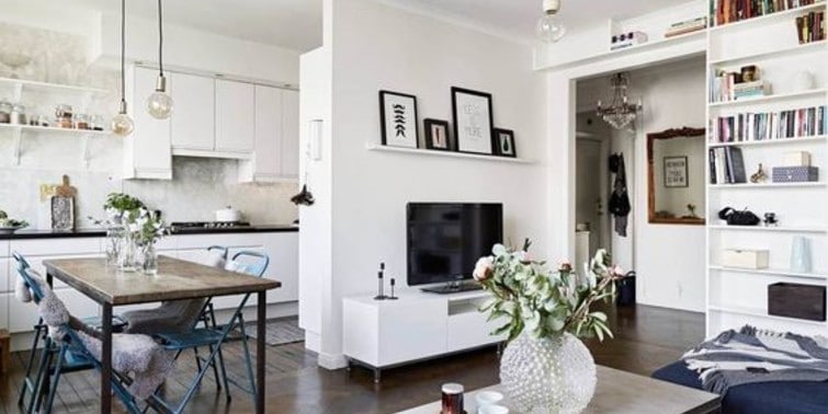 cocina semiabierta