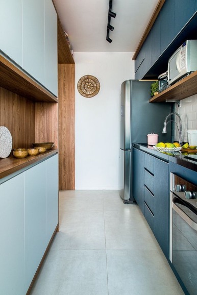 cocina alargada y estrecha
