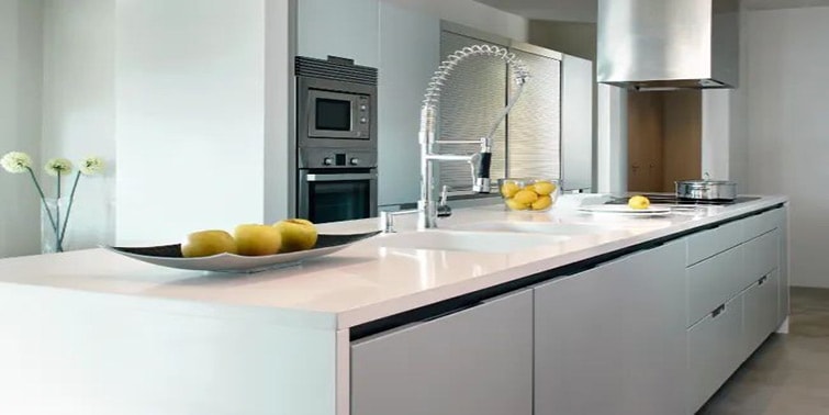 cocina gama confort encimera silestone