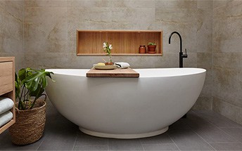 baño con hornacina o nicho