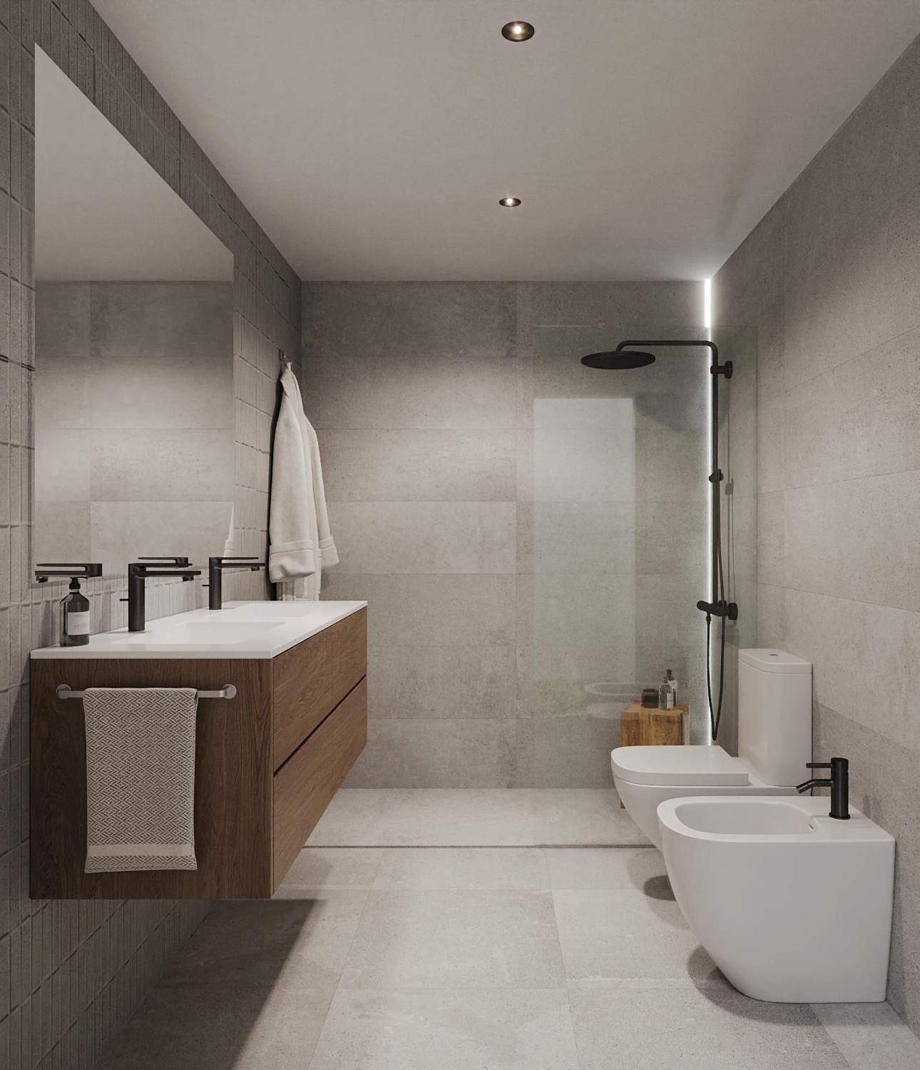 Render baño opción 2 Ciutat Jardi Valencia
