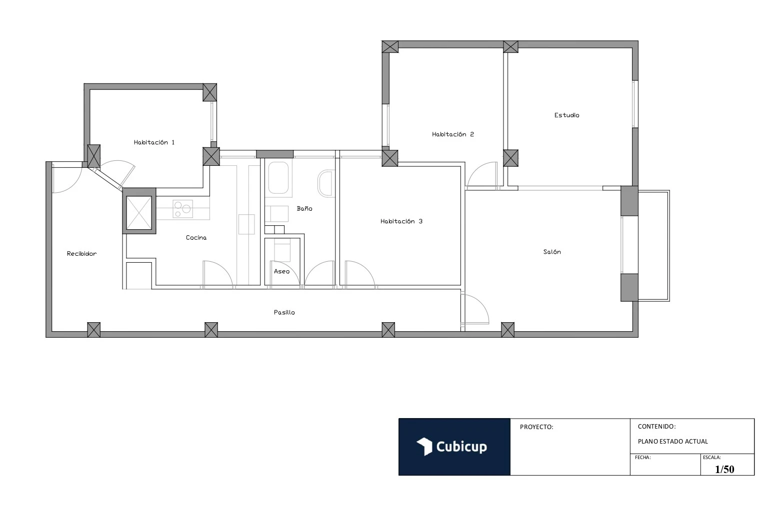 plano distribucion existente proyecto valencia exposicio