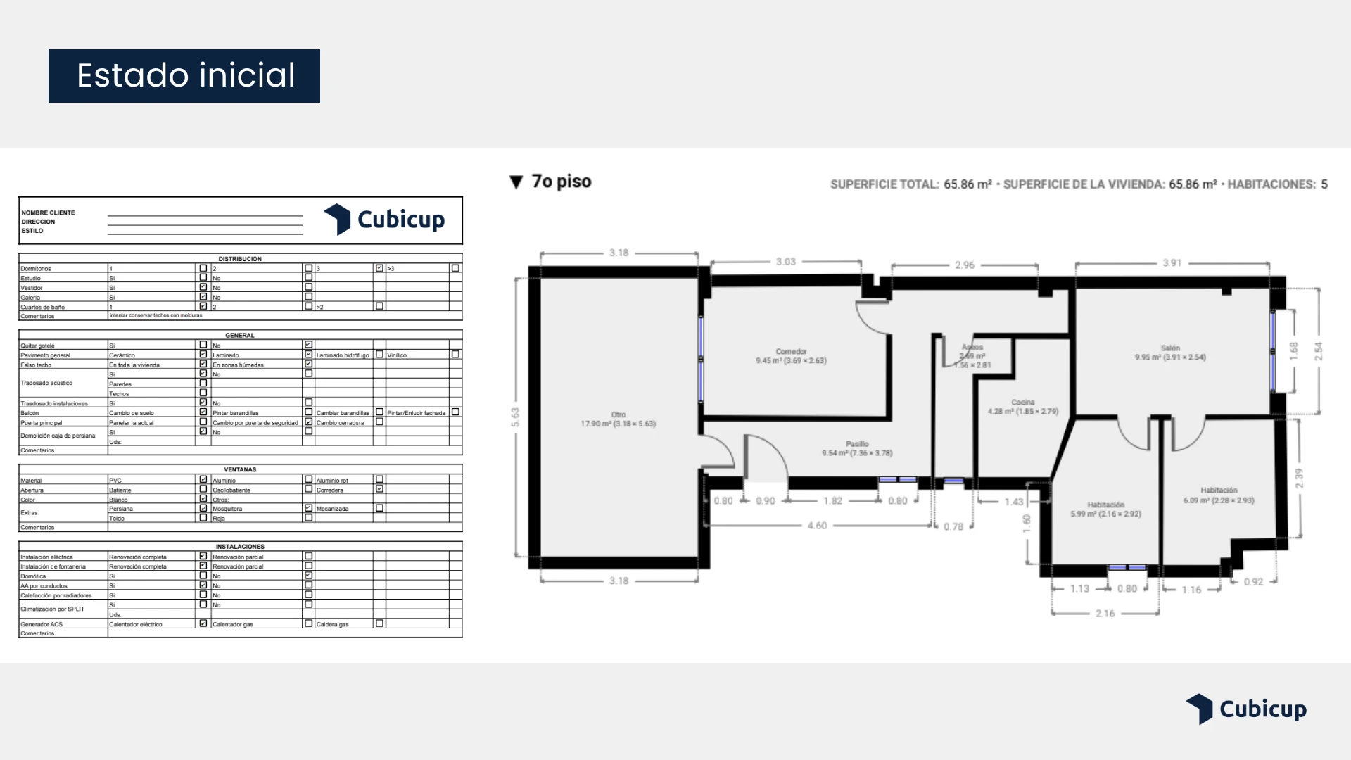 Plano distribución existente proyecto Extramurs Valencia