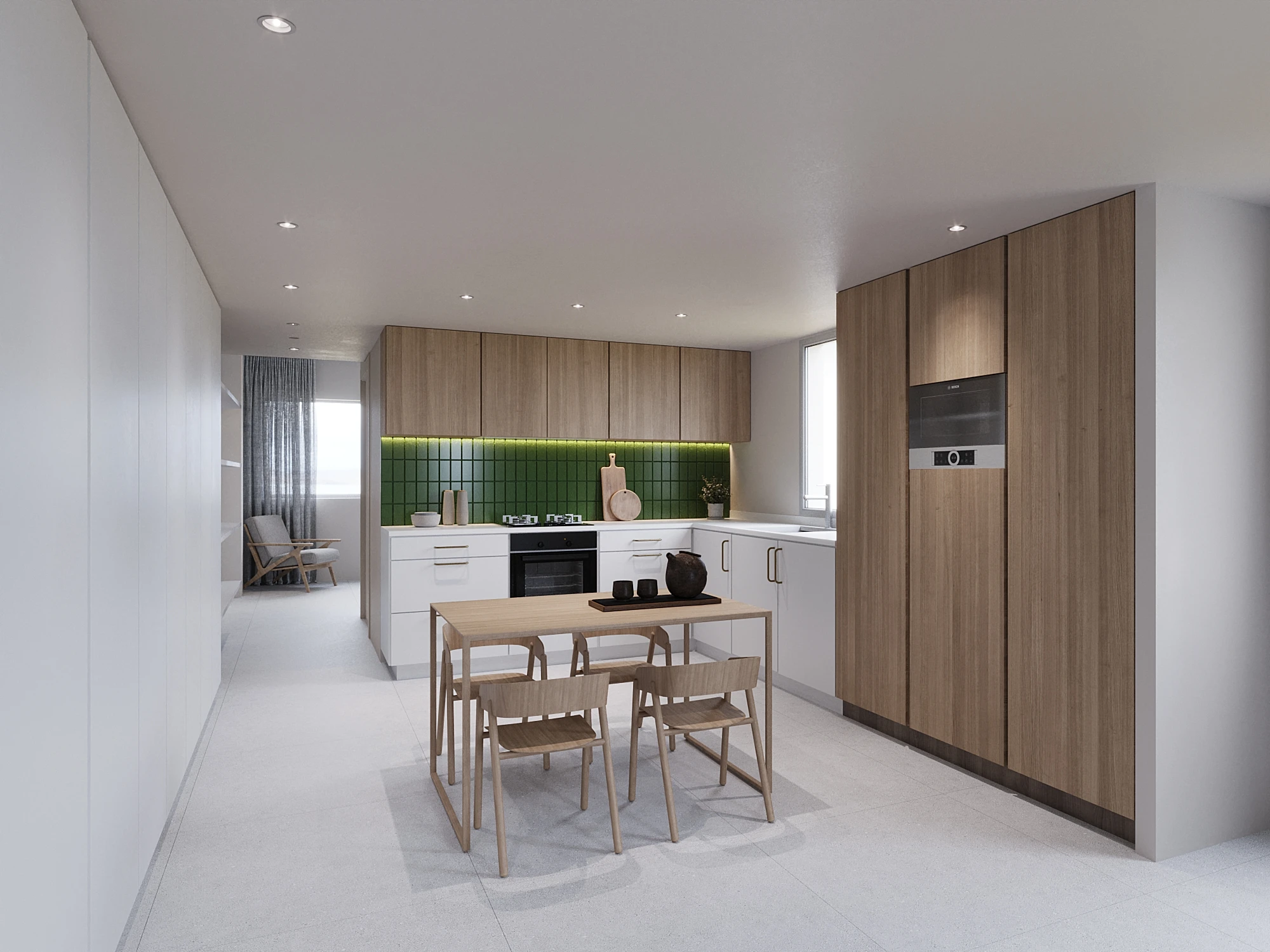 Render cocina 3 proyecto Extramurs Valencia