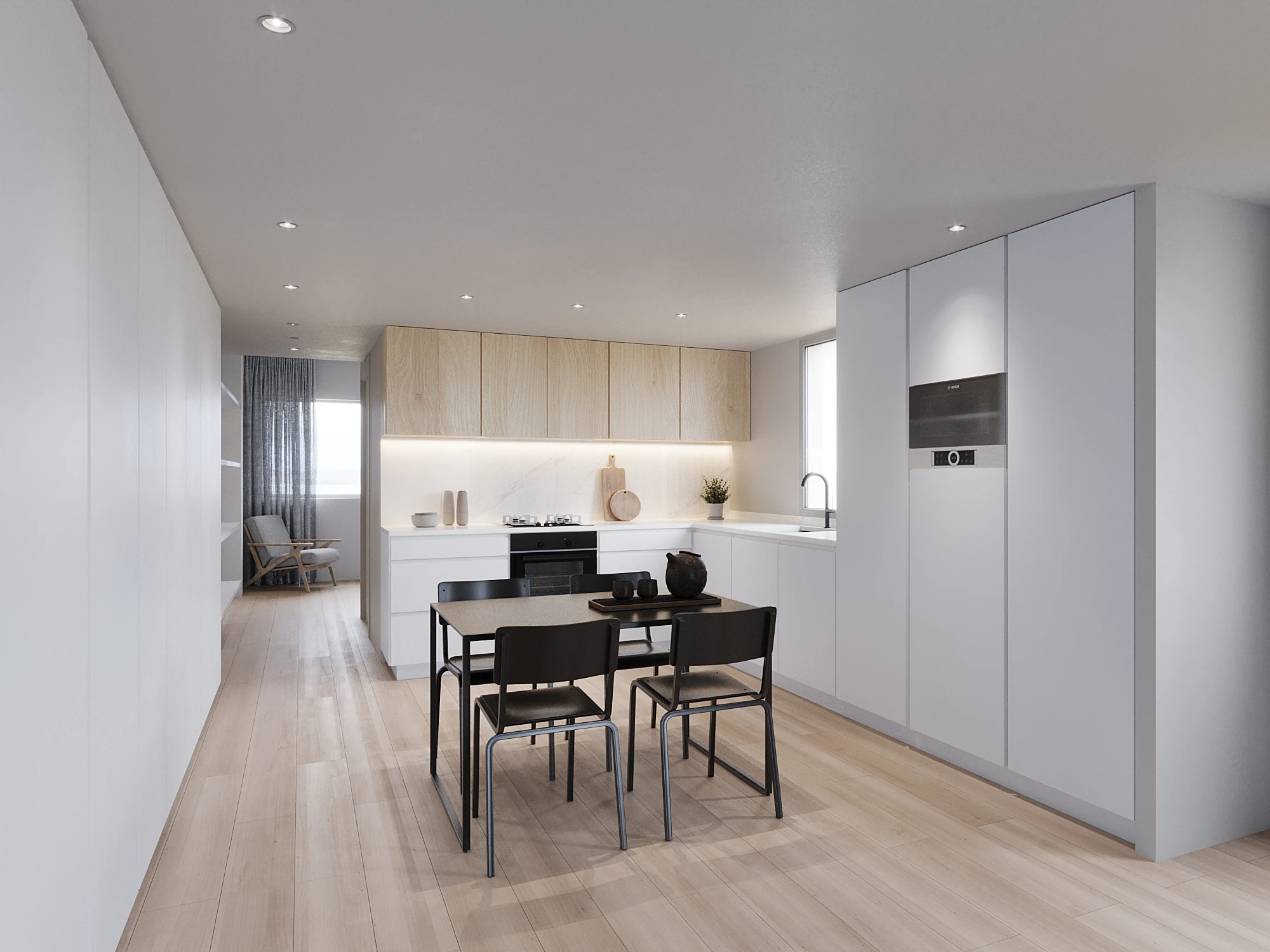Render cocina 4 proyecto Extramurs Valencia