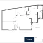 Plano distribución existente piso Universidad Madrid