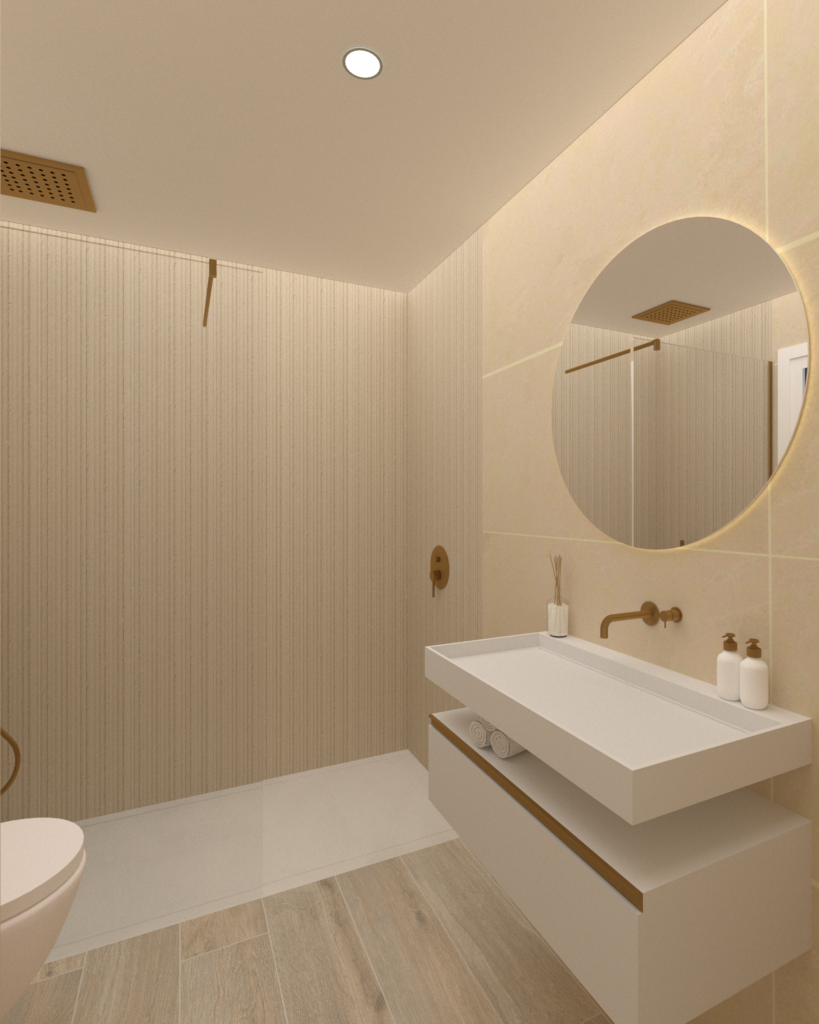 render lavabo proyecto El Retiro Madrid