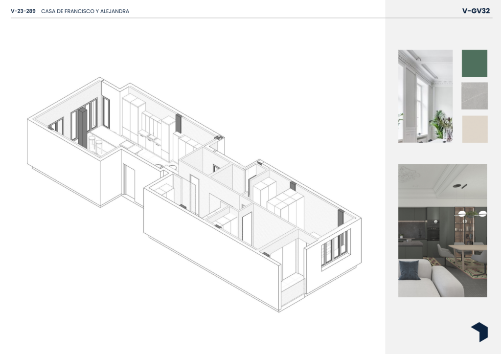 vista isometrica proyecto GV32