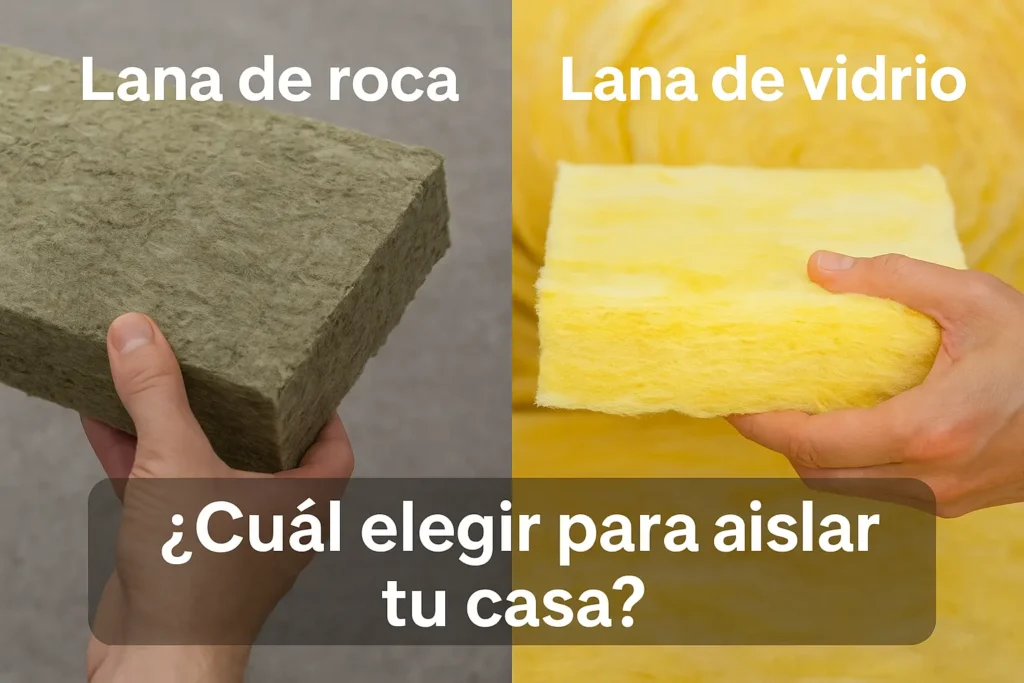 Lana de roca vs lana de vidrio