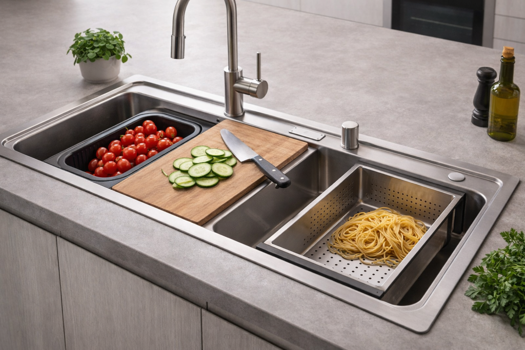 fregadero multifuncional